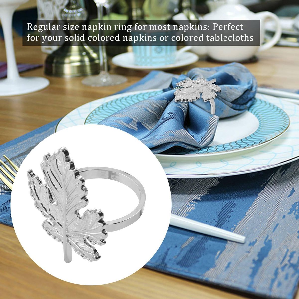Maple Napkin Ring,Autumn Napkin Ring,Alloy Napkin
