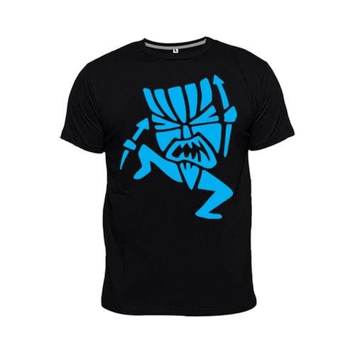 Tiki Warrior Print Tshirt - Black