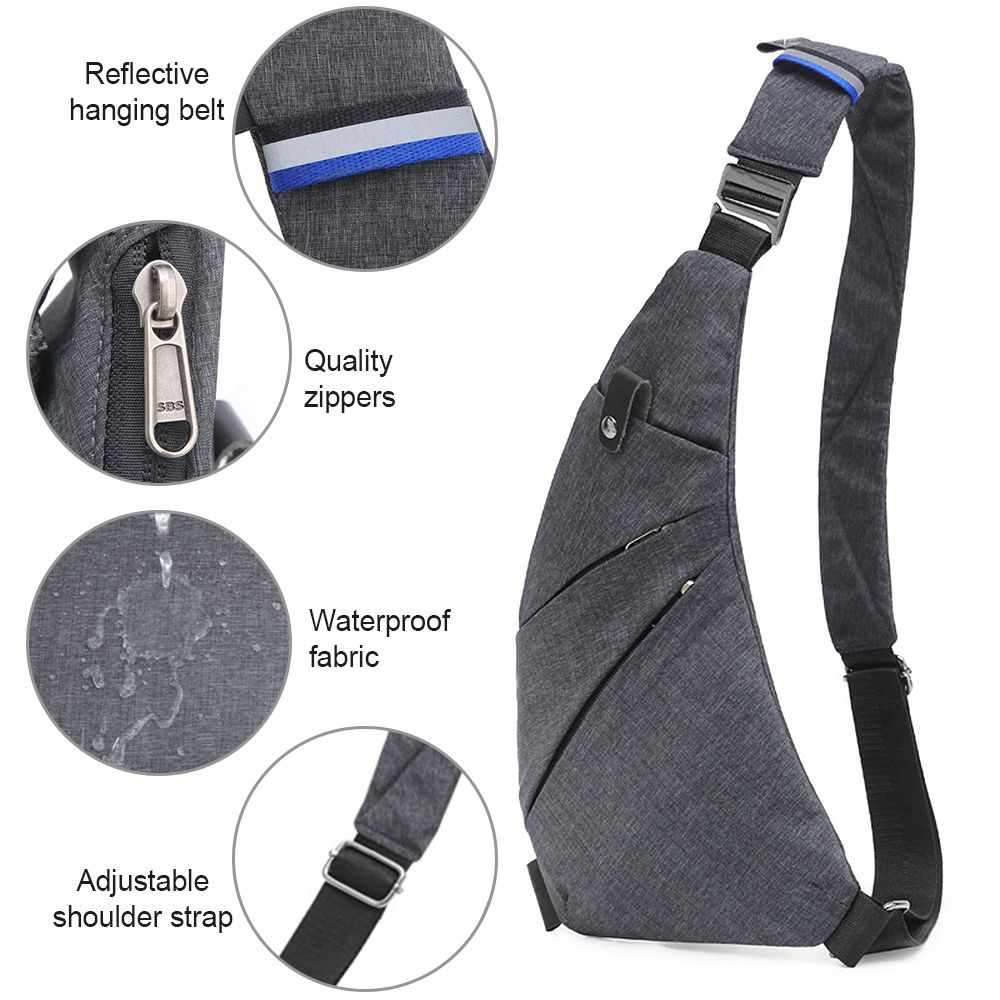 Waterproof Sling Bag Ultra Light Crossbody Pack With