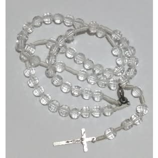 Transparent Pearl Rosary