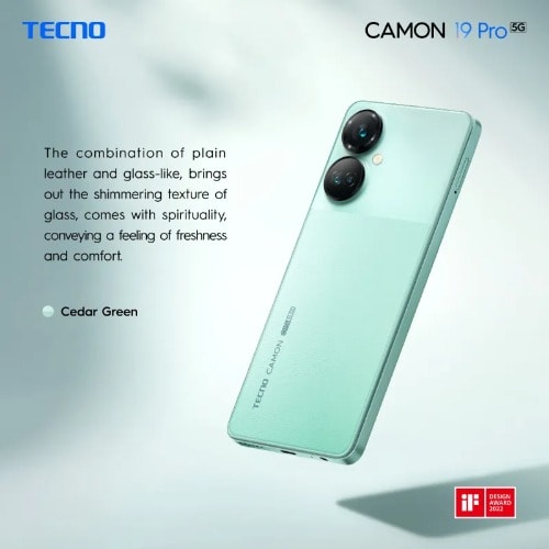 Camon 19 Pro 5G - 6.8" - 256GB ROM - 8GB RAM - Dual SIM - 64MP - Fingerprint - 5000mAh - Green