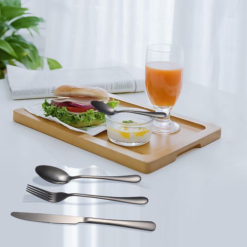 Set Of 24pcs Silver Cutlery Spoon Fork And Knife