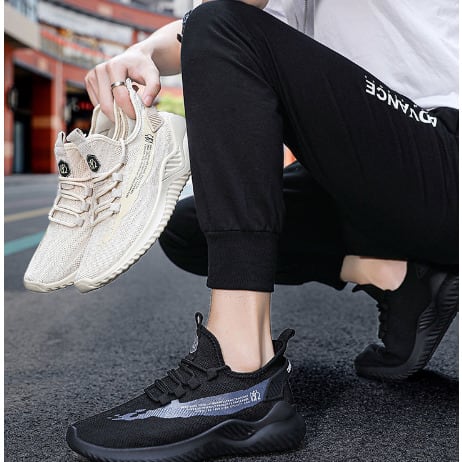 Unisex Sports Sneakers - Light Brown