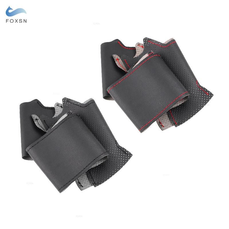 For Renault Megane 2 2003-2008 Kangoo 2008 Scenic 2 2003-2009 Hand-stitched Car Steering Wheel Leather Cover Interior Accessory