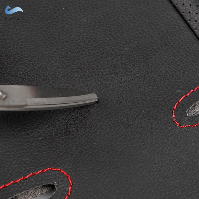 For Renault Megane 2 2003-2008 Kangoo 2008 Scenic 2 2003-2009 Hand-stitched Car Steering Wheel Leather Cover Interior Accessory