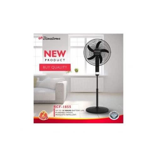 18" Rechargeable Fan With Remote Control Rcf-1855