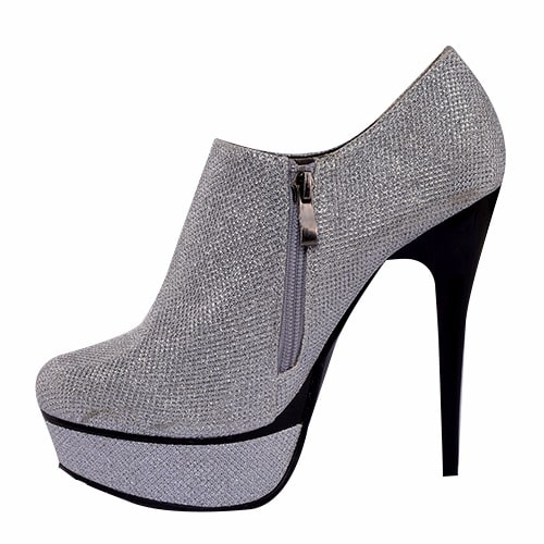 Belle Woman Ankle Boot Zipper Heels
