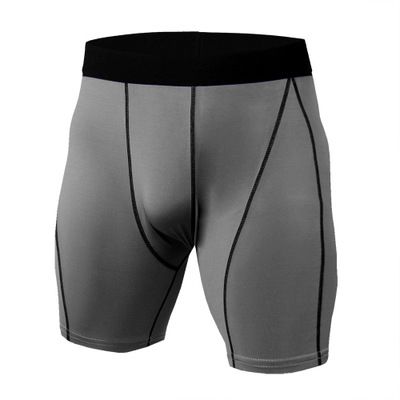 Men Compression Shorts Running Shorts Men Compression Underwear Soccer Trunks Swimming Short Sport Homme Est Gym-Dark Grey KD69