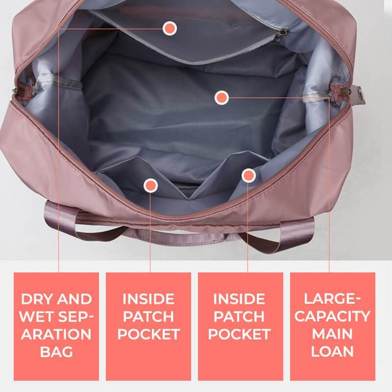 Large Capacity Folding Travel Bag Waterproof Tote Handbag