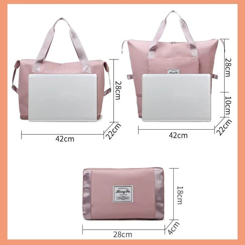 Large Capacity Folding Travel Bag Waterproof Tote Handbag