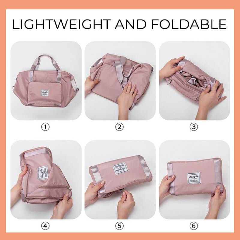 Large Capacity Folding Travel Bag Waterproof Tote Handbag