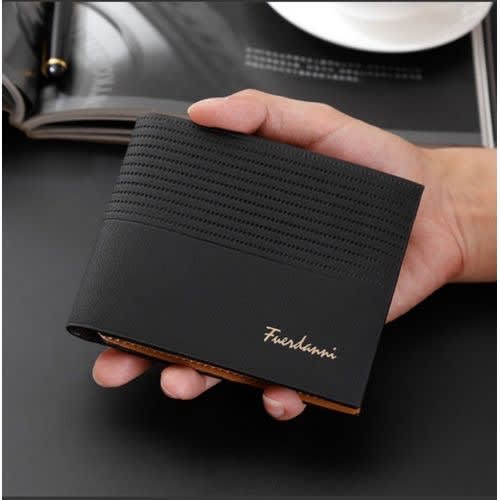 Men's Suede Executive Wallet- Black