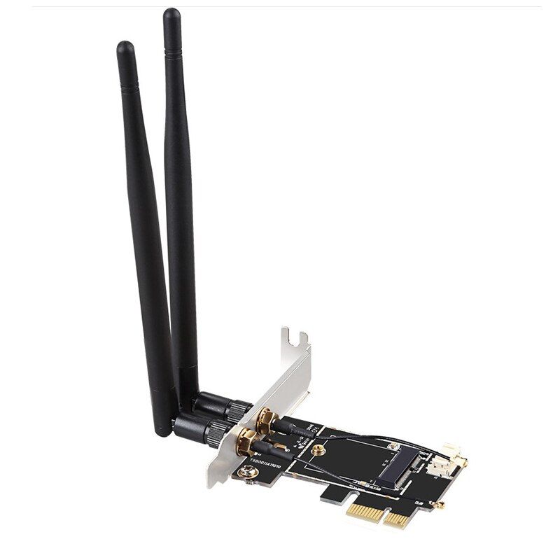Desktop Wireless WiFi Bluetooth Network Card Adapter PCIe To M.2 Expansion Card Wifi Adapter M.2