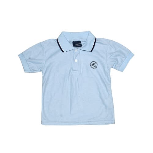 Plain Colored Polo Top- Sky Light