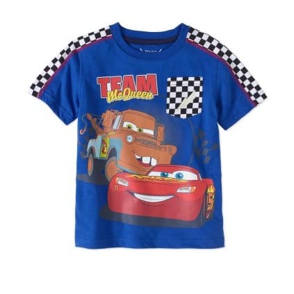 Car Toddler Boys Short Sleeve Graphic Tshirt-blue