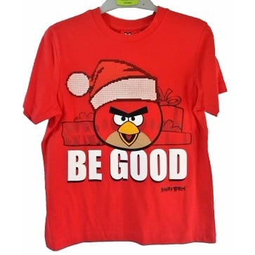 Boy's Angry Bird Character Tshirt - Red