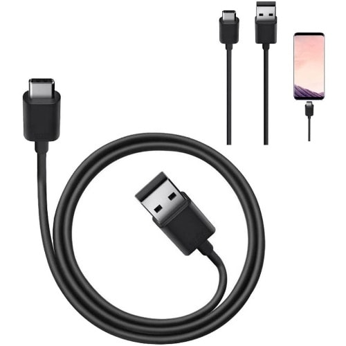 Usb-c Data Charging Cable For Galaxy S9/s9+/note 9/s8/s8+ - Black