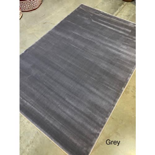 4 By 6ft Plain Center Rug - Grey