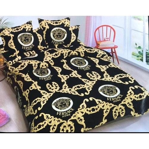 Flat Bedsheet/bedspread With Pillow Cases : Versace Prints
