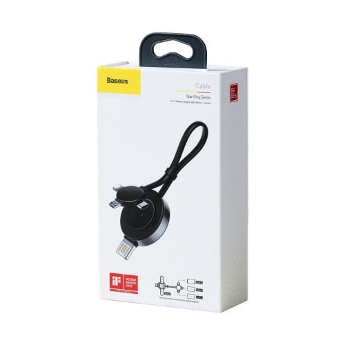 Star Ring Series 4-in-one Wireless Charging Cable - 1.2m - Deep Grey