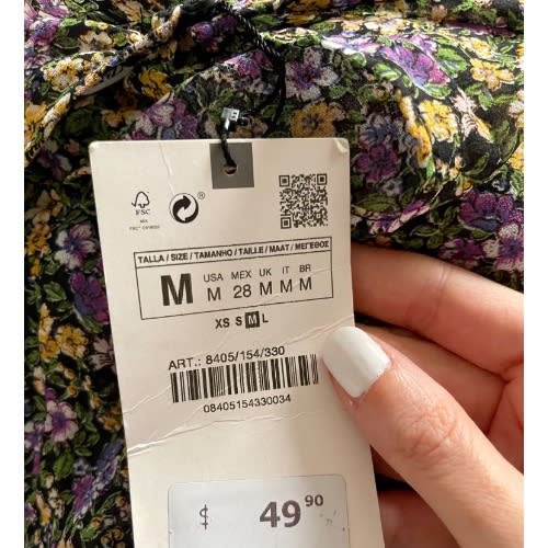 Printed Mini Dress