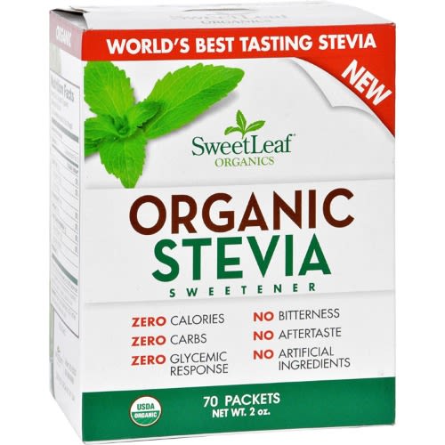 Organic Stevia Sweetener 70 Packets- 6pcs
