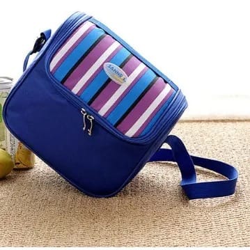 Blue Stripe Lunchbag