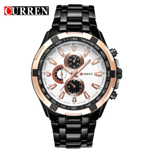 Bracelet Strap Waterproof Wristwatch For Men
