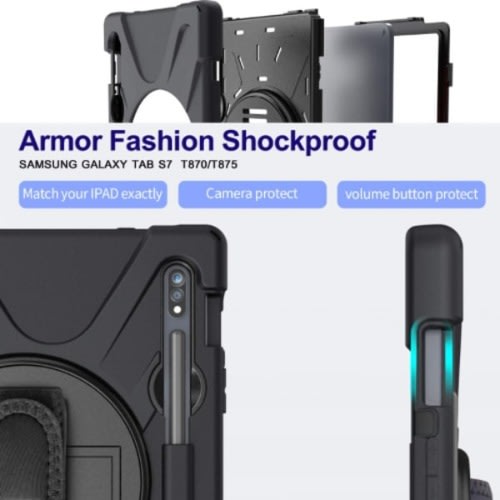 Rugged 3 Layer Armor Defender Cover For Samsung Galaxy Tab S8