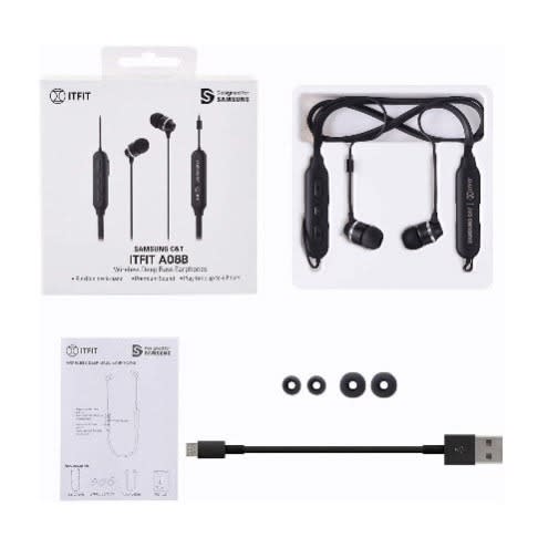 C&t Itfit Wireless Deep Bass Earphone With Flexible Neck flip