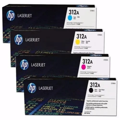 Set Of 4 312a Toner Cartridge - Black, Cyan, Magenta And Yellow