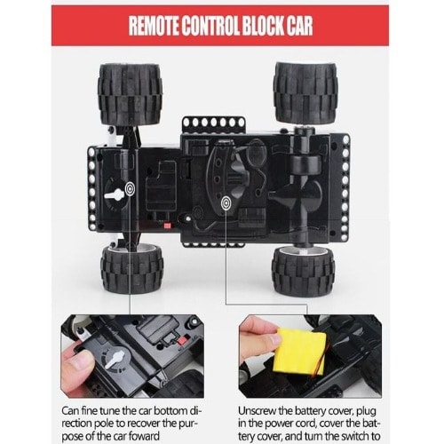 3in1 Cross Country Blocks Car With Remote Control- 561 Pcs