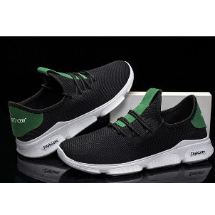 Men And Women Trendy Sports Sneakers - Black Green