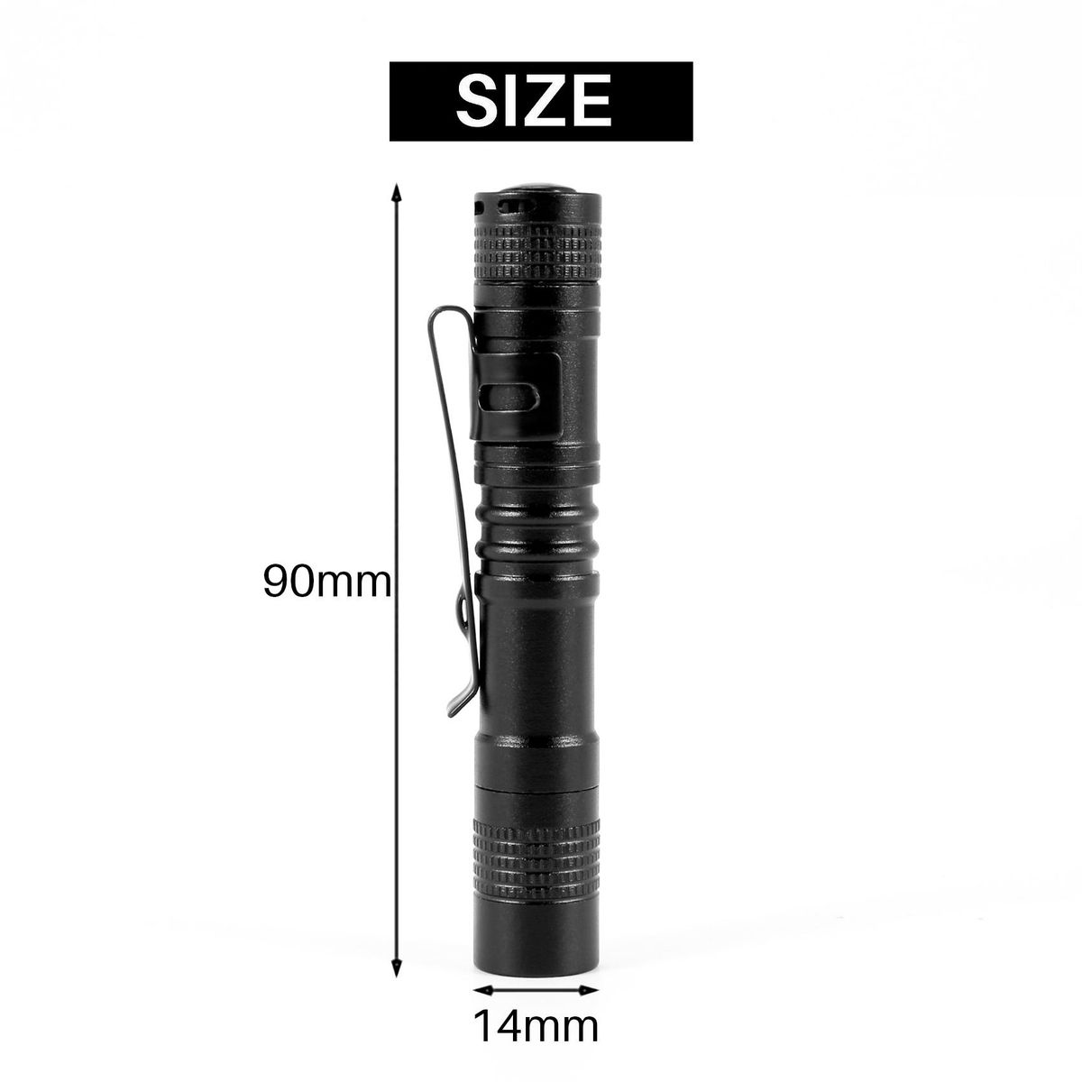 Flashlight pen torch Super Small Mini AAA XPE-R3 LED Lamp Belt Clip Light Pocket torch with holster