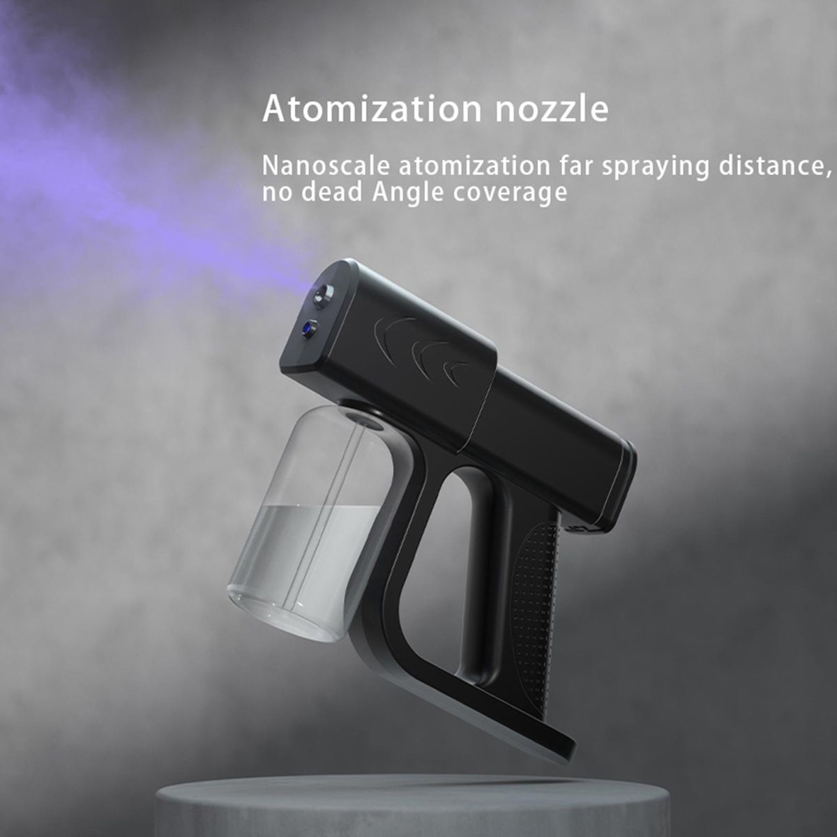 Nano Sprayer Fogger Blue Light Wireless 250ml USB  Black