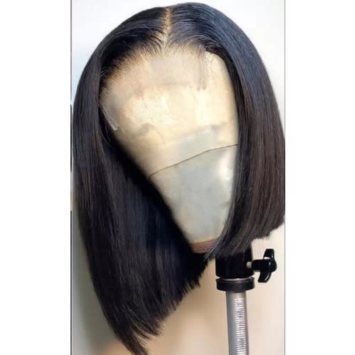 Side Part Double Drawn Bob Wig With Closure