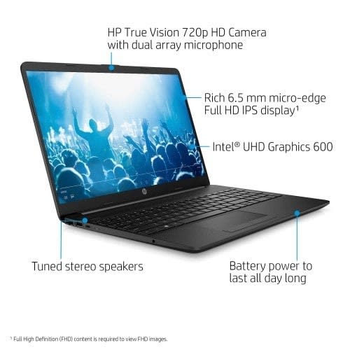 Notebook 15 - Intel Celeron- 4GB RAM - 500GB HDD - Win 10+hp Mouse