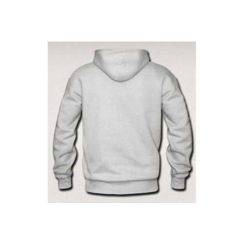 Throne Of Grace Printed Hoodie- Light Grey