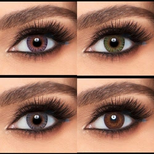 Contact Lens - Amethyst, Green, Gray, & Brown