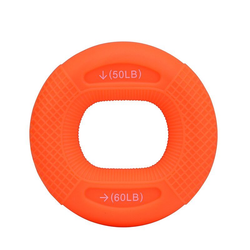 Muscle Training Exercise Gym Silicone Adjustable Handle 20-80 Pounds Grip Ring Finger Forearm Trainer Wrist Expander-Red