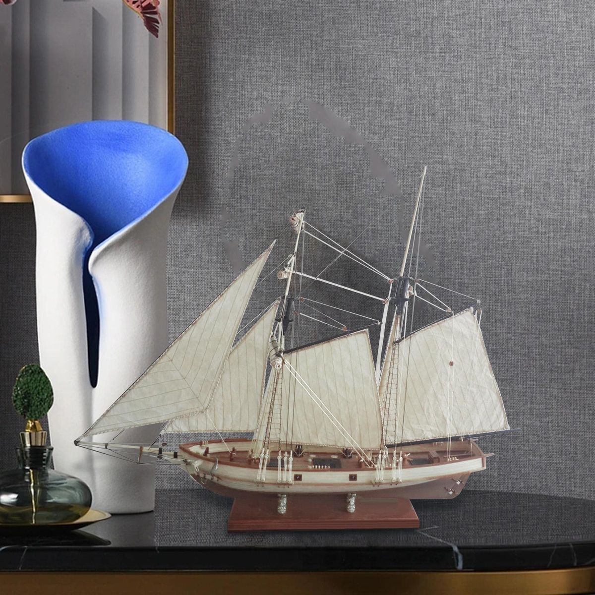 1:70 Scale 3D Puzzle Sailing Boat Model Vessel Ship