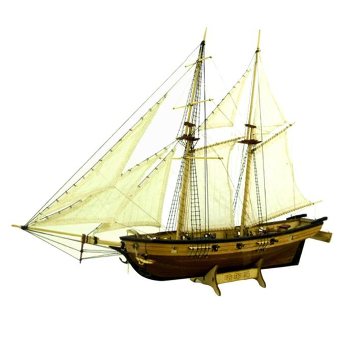 Wooden Sailing Ship Model Decorations Exquisite Solid Crafts Boat For