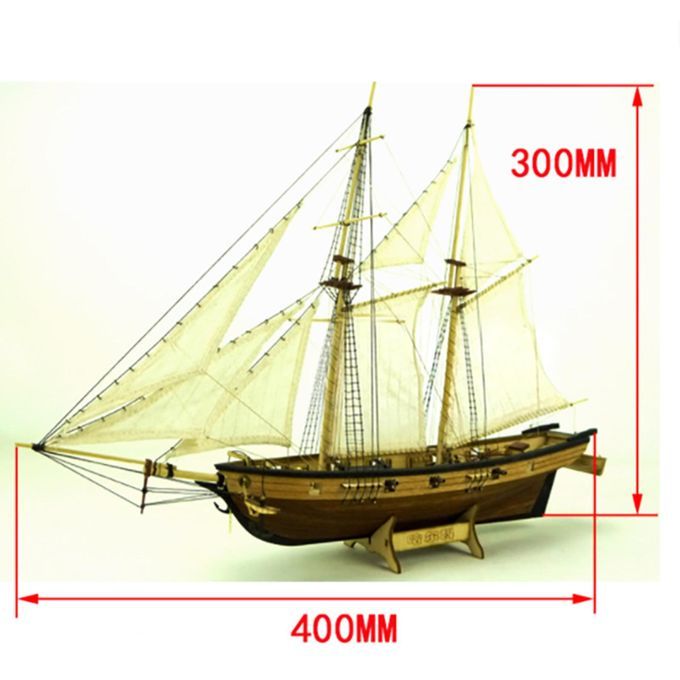 Wooden Sailing Ship Model Decorations Exquisite Solid Crafts Boat For