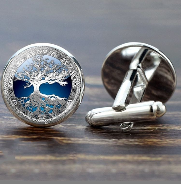 5 Pairs Tree Of Life Cufflinks