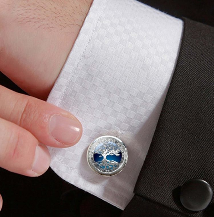 5 Pairs Tree Of Life Cufflinks