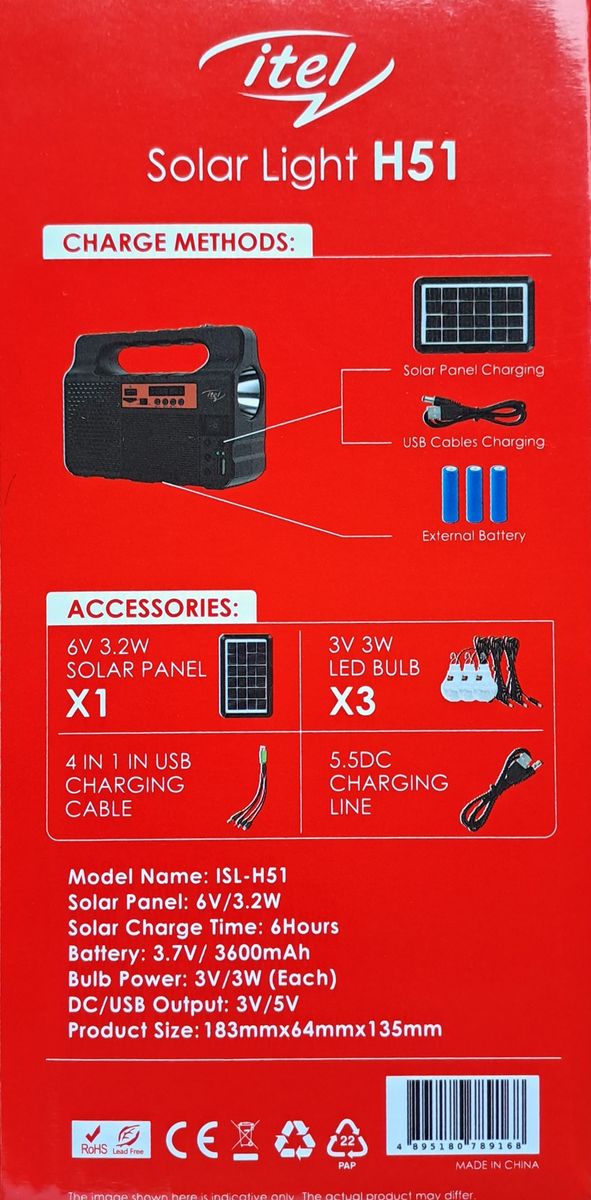 Solar Lighting System With All-Day FM Radio