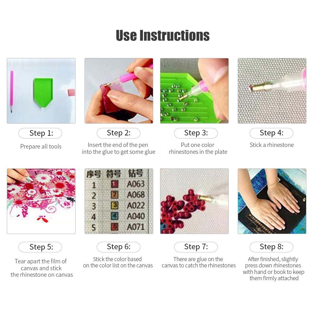 10 * 10 Inches/25 * 25cm DIY 5D Diamond Painting Kit
