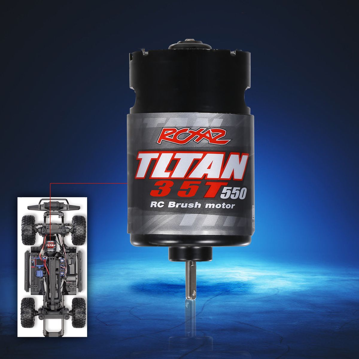 550 35T Brushed Motor For RC 1/10 Axial SCX10 RC4WD D90