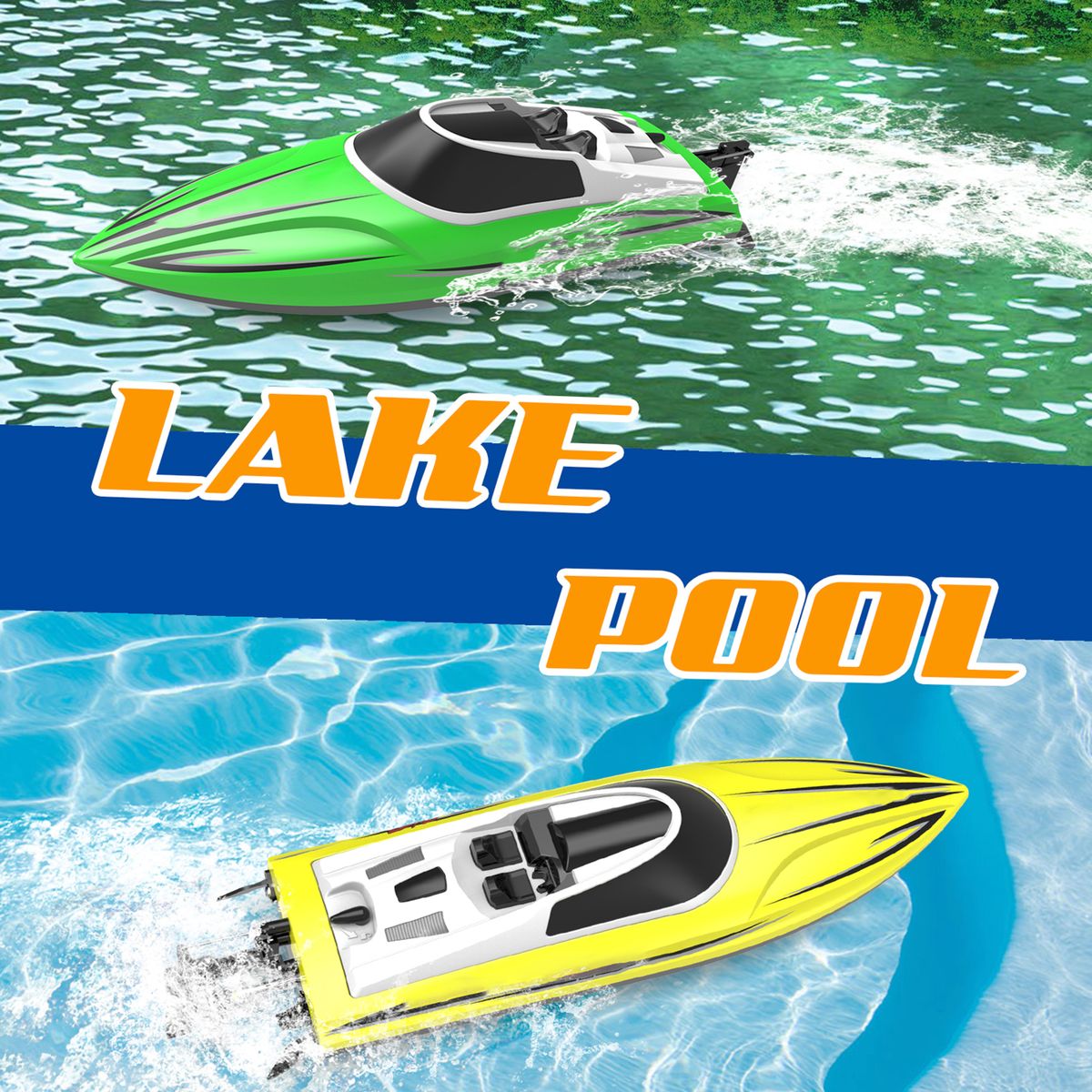 Remote Control Boat 30km/h High Speed 2.4GHz Remote Control