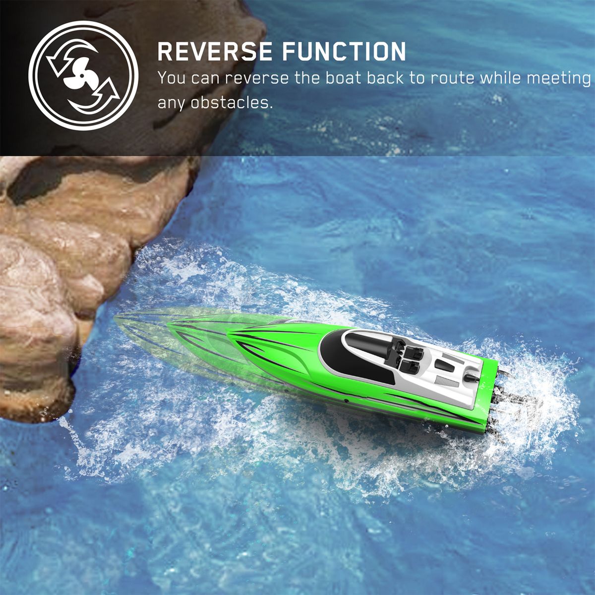 Remote Control Boat 30km/h High Speed 2.4GHz Remote Control